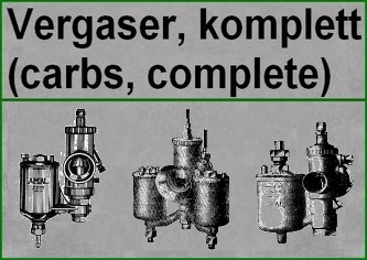 AMAL: Vergaser/ carburators